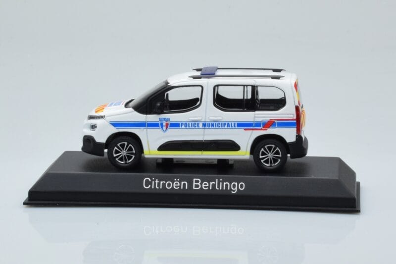 Citroen Berlingo Police Municipale v2 Biały Niebieski Norev 1:43 155768 Metal
