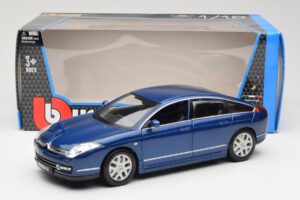 Citroen C6 Niebieski Bburago 1:18 18-12073 Metal — zdjęcie 8 z 8