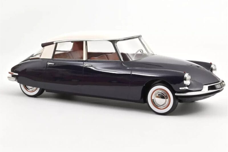 Citroen DS19 Fioletowy & Champagne Norev 1:12 121579 Metal