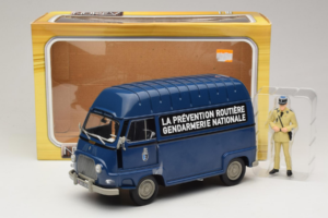 Citroen Estafette Gendarmerie Niebieski Z Figurką Norev 1:18 185165 Metal — zdjęcie 6 z 6