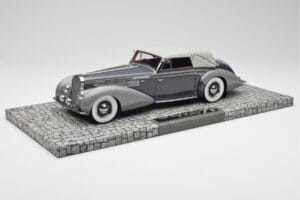 Delage D8 120 Kabriolet Szary & Ciemnoszary Minichamps 1:18 107115134 Metal