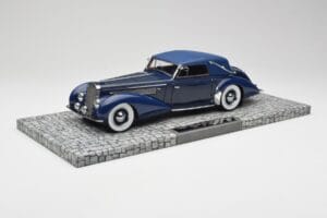 Delage D8-120 Kabriolet Two Tone Niebieski Minichamps 1:18 107115132 Żywica