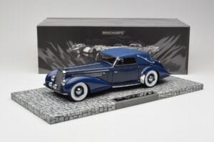 Delage D8-120 Kabriolet Two Tone Niebieski Minichamps 1:18 107115132 Żywica — zdjęcie 6 z 6