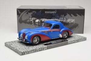 Delahaye Type 145 V12 Coupe Niebieski Czerwony Minichamps 1:18 107116121 Żywica — zdjęcie 6 z 6