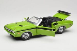 Dodge Challenger Kabriolet Zielony Greenlight 1:18 12803-06G Metal — zdjęcie 2 z 8