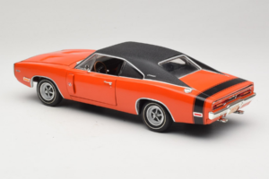 Dodge Charger R/T Pomarańczowy i Czarny American Muscle 1:18 39314 Metal — zdjęcie 7 z 8