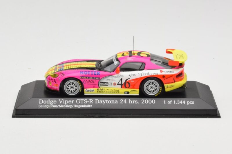 Dodge Viper GTS-R #46 Seiler / Brun / Messley 24 Hours of Daytona 2000 Minichamps 1:43 430001446 Metal