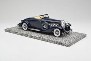 Duesenberg SJN Convertible Coupe Midnight Blue Minichamps 1:18 107150332 Metal — zdjęcie 4 z 6
