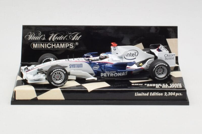 BMW Sauber F1.08 #5 N. Heidfeld Showcar 2008 Minichamps 1:43 400080083 Metal