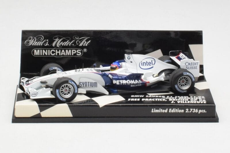 BMW Sauber F1.06 J. Villeneuve Wedding Edition F1 2006 Minichamps 1:43 400060117 Metal
