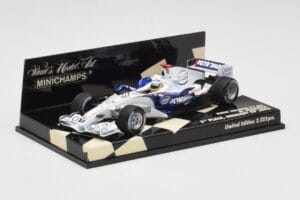 BMW Sauber F1.06 #10 N. Heidfeld Hungarian GP 3rd Place 2006 Minichamps 1:43 400060116 Metal — zdjęcie 2 z 5