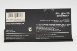 Brabham BMW BT52B A. Senna Test Car Paul Ricard 14 November 1983 Minichamps 1:43 540834399 Metal — zdjęcie 4 z 5