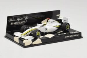 Brawn GP Mercedes BGP001 #22 J. Button Showcar 2009 Minichamps 1:43 400090092 Metal — zdjęcie 2 z 5