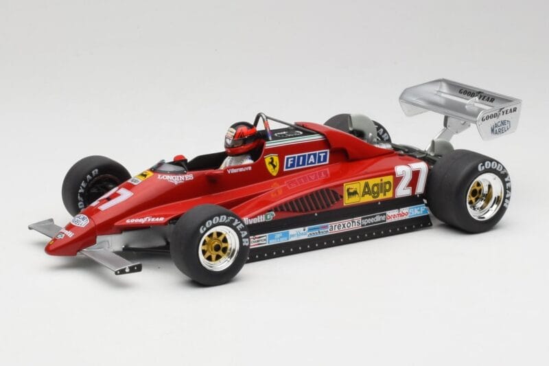 Ferrari 126C2 #27 G. Villeneuve GP Belgium 1982 MCG 1:18 MCG18629F Metal