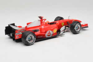 Ferrari 248 F1 #5 M. Schumacher German GP Hockenheimring 2006 Hot Wheels 1:18 J2887 Metal — zdjęcie 2 z 6