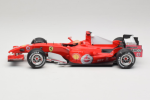 Ferrari 248 F1 #5 M. Schumacher German GP Hockenheimring 2006 Hot Wheels 1:18 J2887 Metal — zdjęcie 3 z 6