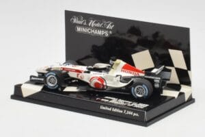 Honda RA106 #12 J. Button Hungarian GP Winner F1 2006 Minichamps 1:43 400060112 Metal — zdjęcie 3 z 5