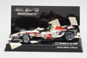Honda RA106 #12 J. Button Hungarian GP Winner F1 2006 Minichamps 1:43 400060112 Metal