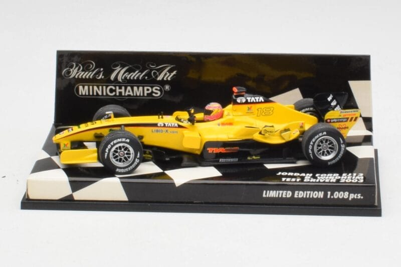 Jordan EJ13 B. Wirdheim F1 Test 2003 Minichamps 1:43 400030136 Metal