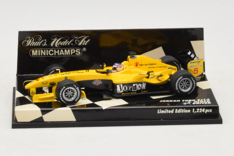 Jordan EJ14 Ford #19 T. Glock Jordan Ford F1 Team 2004 Minichamps 1:43 400040039 Metal