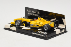 Jordan EJ14 Ford #18 N. Heidfeld Jordan Ford F1 Team Showcar 2004 Minichamps 1:43 400040088 Metal — zdjęcie 3 z 5