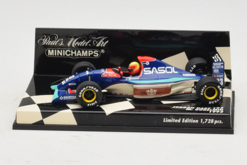 Jordan 192 Yamaha M. Gugelmin F1 1992 Minichamps 1:43 400920033 Metal