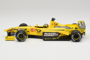 Jordan EJ10 H-H. Frentzen F1 Launch Edition 2000 Hot Wheels 1:18 29160 Metal — zdjęcie 3 z 6