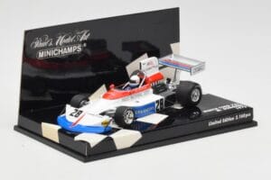 March Ford 751 #28 M. Donohue Race Car 1975 Minichamps 1:43 430750028 Metal — zdjęcie 2 z 5