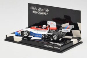 March Ford 751 #28 M. Donohue Race Car 1975 Minichamps 1:43 430750028 Metal — zdjęcie 3 z 5
