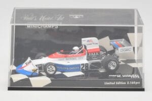 March Ford 751 #28 M. Donohue Race Car 1975 Minichamps 1:43 430750028 Metal — zdjęcie 5 z 5