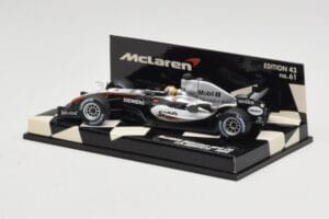 McLaren Mercedes MP4-20 #10 J-P. Montoya Race Car 2005 Minichamps 1:43 530054310 Metal — zdjęcie 3 z 5