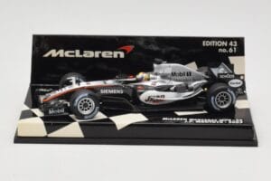 McLaren Mercedes MP4-20 #10 J-P. Montoya Race Car 2005 Minichamps 1:43 530054310 Metal
