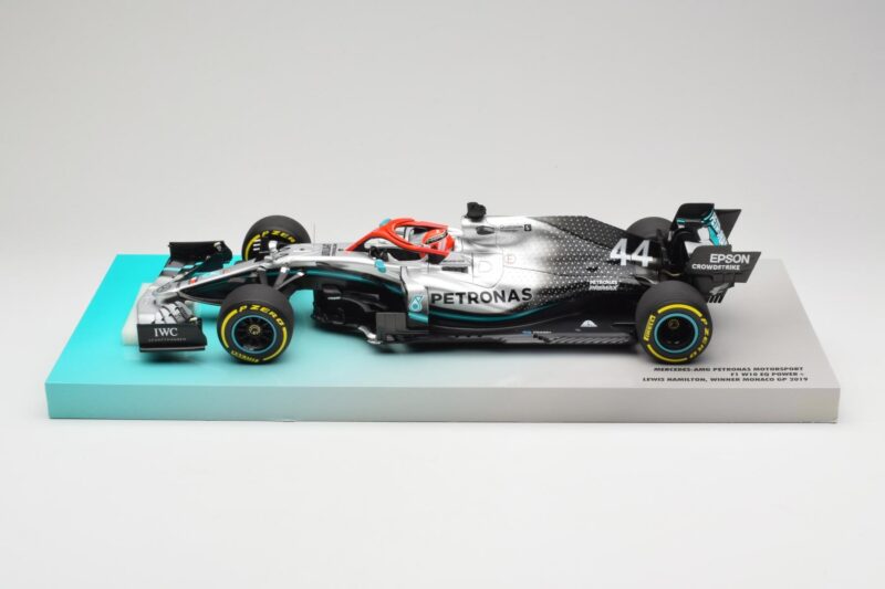 Mercedes AMG Petronas W10 EQ Power+ #44 L. Hamilton Monaco GP Winner 2019 Minichamps 1:18 113906644 Żywica