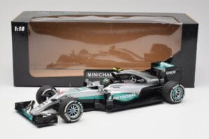 Mercedes AMG W07 #6 N. Rosberg Australia GP Winner 2016 Minichamps 1:18 110160006 Metal — zdjęcie 6 z 7