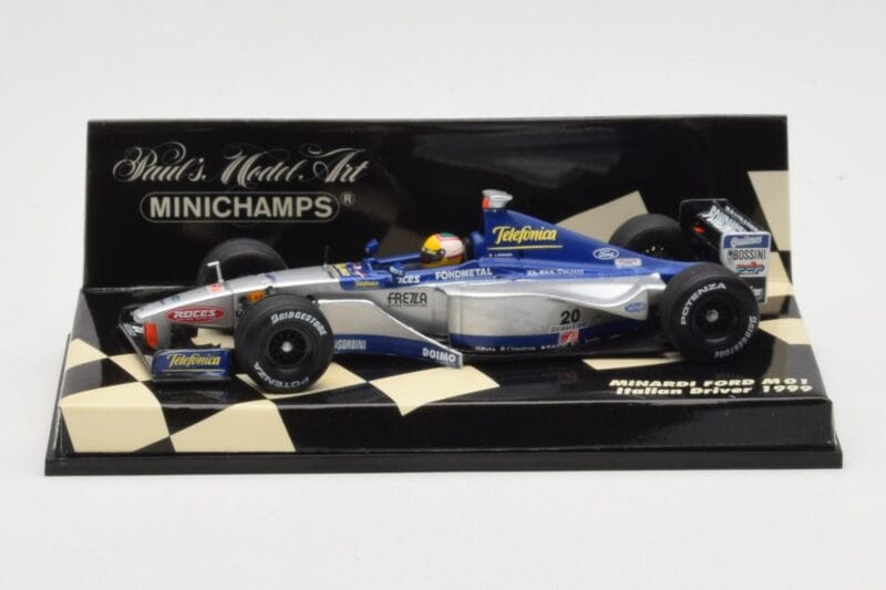 Minardi M01 Ford #20 L. Badoer F1 1999 Minichamps 1:43 430990020 Metal