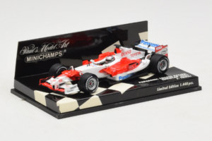 Toyota TF106 Panasonic #12 J. Trulli Panasonic Toyota Racing Showcar 2006 Minichamps 1:43 400060078 Metal — zdjęcie 2 z 5