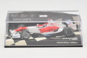 Toyota TF108 #9 J. Trulli Panasonic Toyota Racing Showcar F1 2008 Minichamps 1:43 400080081 Metal — zdjęcie 4 z 5