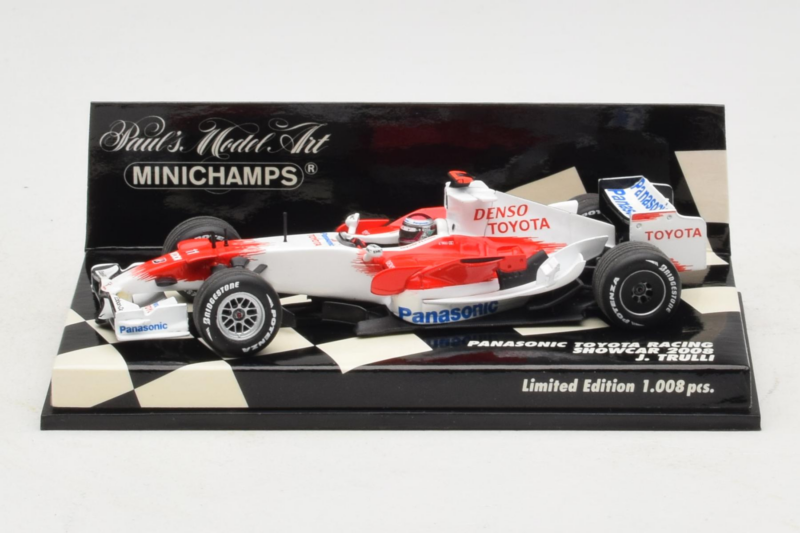 Toyota TF108 #9 J. Trulli Panasonic Toyota Racing Showcar F1 2008 Minichamps 1:43 400080081 Metal