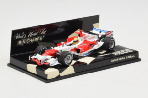 Toyota TF107 Panasonic #11 R. Schumacher Panasonic Toyota Racing Showcar 2007 Minichamps 1:43 400070081 Metal — zdjęcie 2 z 5