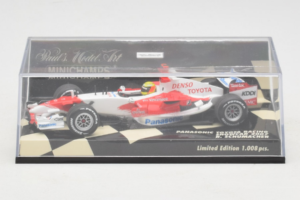Toyota TF107 Panasonic #11 R. Schumacher Panasonic Toyota Racing Showcar 2007 Minichamps 1:43 400070081 Metal — zdjęcie 5 z 5