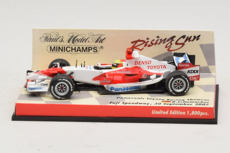 Panasonic Toyota Racing TF107 R. Schumacher F1 Showcar 2007 Minichamps 1:43 403070081 Metal