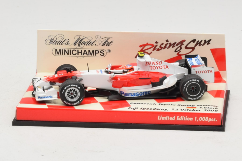 Panasonic Toyota Racing TF108 T. Glock F1 Showcar 2008 Minichamps 1:43 403080082 Metal