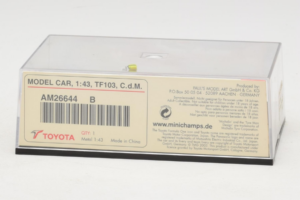 Toyota TF103 #21 C. da Matta Panasonic Toyota Racing F1 2003 Minichamps 1:43 AM26644B Metal — zdjęcie 5 z 5