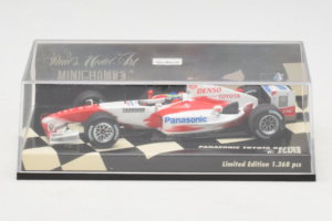 Toyota TF104 Panasonic #16 R. Zonta Panasonic Toyota Racing 2004 Minichamps 1:43 400040116 Metal — zdjęcie 4 z 5