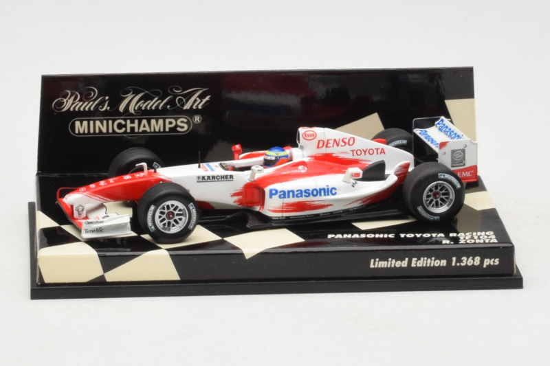 Toyota TF104 Panasonic #16 R. Zonta Panasonic Toyota Racing 2004 Minichamps 1:43 400040116 Metal