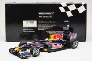 Red Bull Racing Renault RB5 #5 S. Vettel Showcar 2010 Minichamps 1:18 153100175 Metal — zdjęcie 6 z 6