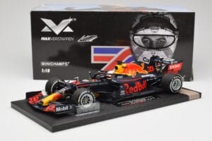 Red Bull RB16 #33 M. Verstappen Red Bull Racing 70th Anniversary GP Winner 2020 Minichamps 1:18 113200533-M1 Żywica — zdjęcie 7 z 7