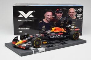 Red Bull RB18 Oracle #1 M. Verstappen US GP 2022 Winner Minichamps 1:18 113221901 Żywica — zdjęcie 7 z 7