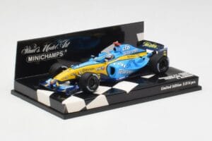 Renault R25 F. Alonso F1 World Champion Showcar 2005 Minichamps 1:43 400050075 Metal — zdjęcie 3 z 5