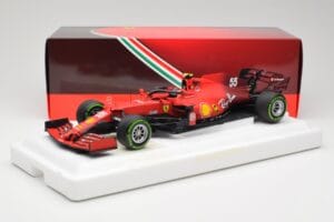 Scuderia Ferrari SF21 #55 C. Sainz Emilia Romagna GP 2021 BBR 1:18 BBR211855 Metal — zdjęcie 7 z 7